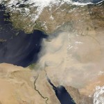 Tormentas de polvo afectando a refugiados sirios